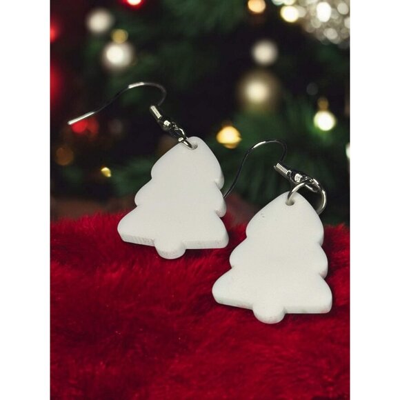 CHRISTMAS TREE CAKE DANGLE EARRINGS - Picture 5 of 7